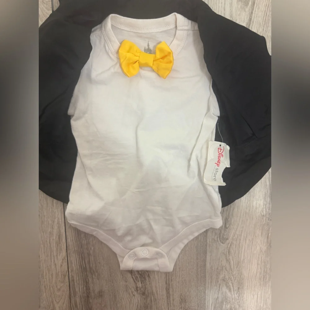 Disney Parks Mickey Baby Onesie with Yellow Bow Tie Costume